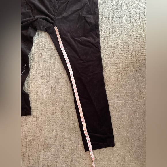 🤎 💫 Eileen Fisher Chocolate Brown Corduroy Pants Sz 10 Straight Leg Minimalist - Picture 9 of 9